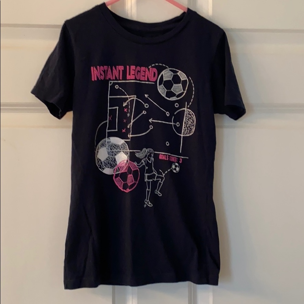 Girls Sports Soccer T-Shirt, Odin & Ivy, Small
